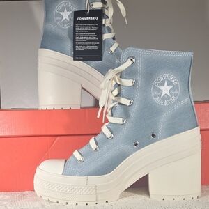NIB Converse☆ Unisex Light Blue Lugged Heel Platforms